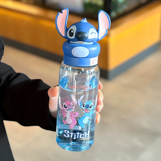 Stitch Plastic Water Bottle 550 ml